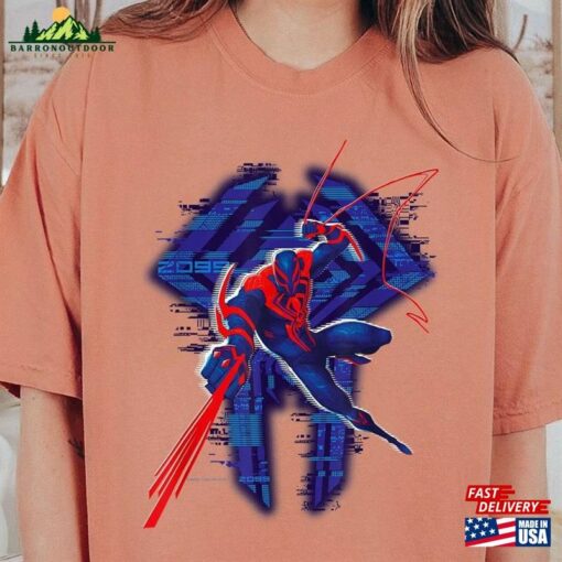 Marvel Spider Man Across The Verse 2099 Glitch T-Shirt Classic Unisex