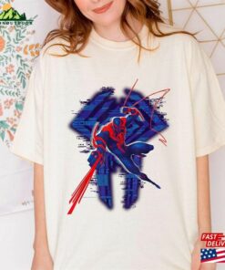 Marvel Spider Man Across The Verse 2099 Glitch T-Shirt Classic Unisex