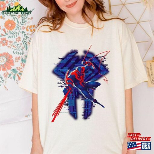 Marvel Spider Man Across The Verse 2099 Glitch T-Shirt Classic Unisex