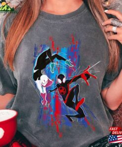 Marvel Spider Man Across The Verse Miles And Gwen T-Shirt Classic