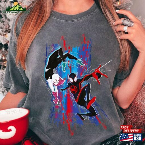 Marvel Spider Man Across The Verse Miles And Gwen T-Shirt Classic