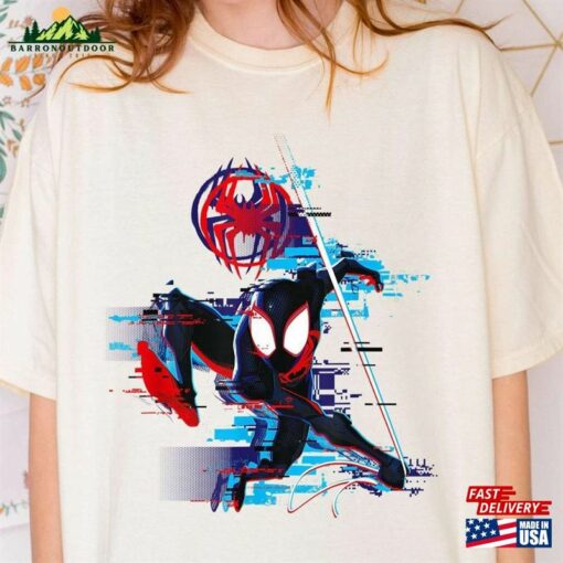 Marvel Spider Man Across The Verse Miles Glitch T-Shirt Unisex