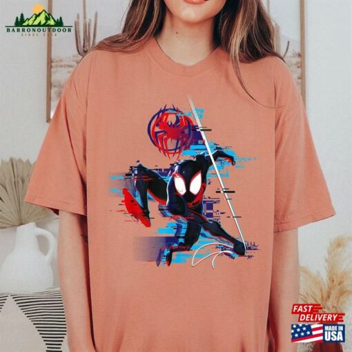 Marvel Spider Man Across The Verse Miles Glitch T-Shirt Unisex