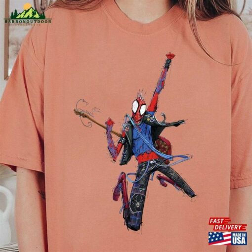 Marvel Spider Man Across The Verse Punk Spidey T-Shirt Classic Unisex