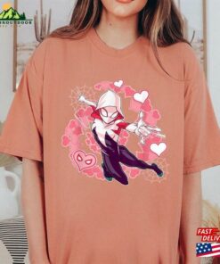 Marvel Spider Man Into The Verse Gwen Stacy Hearts T Shirt Classic Hoodie 3