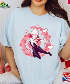 Marvel Spider Man Into The Verse Gwen Stacy Hearts T Shirt Classic Hoodie 4