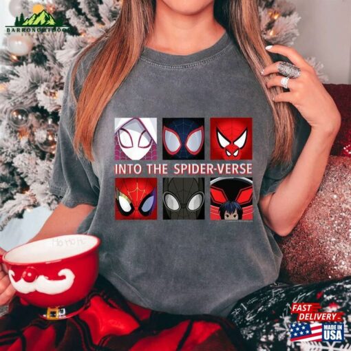 Marvel Spider Man Into The Verse Heroes T-Shirt Hoodie