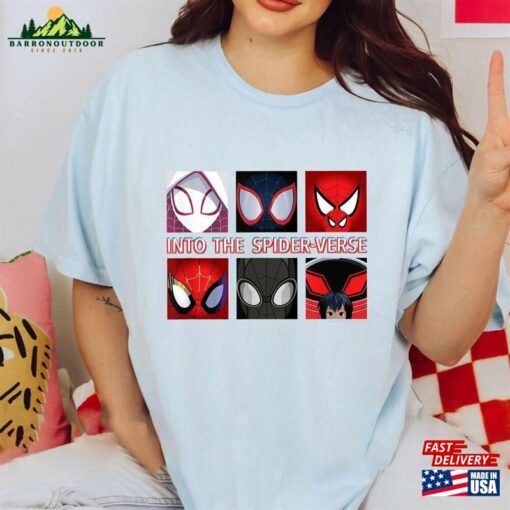 Marvel Spider Man Into The Verse Heroes T-Shirt Hoodie