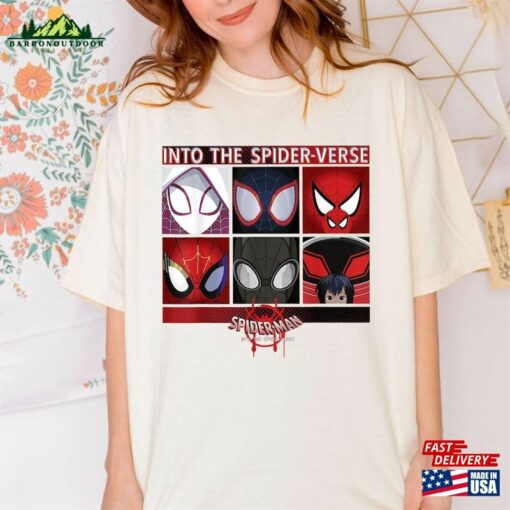 Marvel Spider Man Spiderverse Square T-Shirt Ghost Gwen Stacy Sweatshirt Hoodie