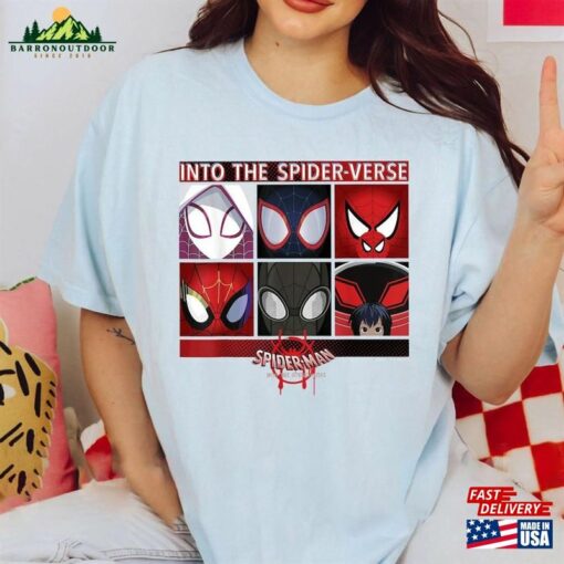 Marvel Spider Man Spiderverse Square T-Shirt Ghost Gwen Stacy Sweatshirt Hoodie