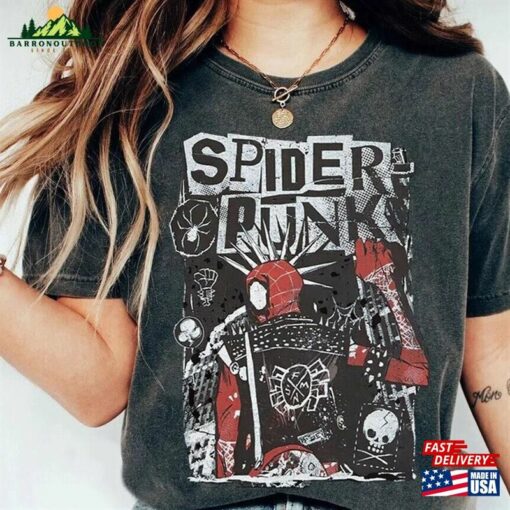 Marvel Spider Punk Shirt Man Across The Verse Classic Hoodie