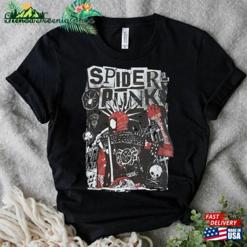 Marvel Spider Punk Shirt Man Across The Verse Classic Hoodie