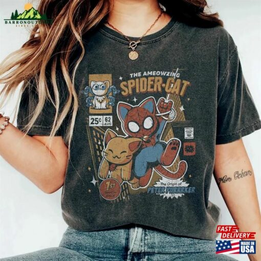 Marvel The Amazing Spider Cat Shirt Comic Avenger Hoodie Sweatshirt