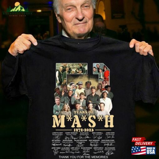 Mash 51Th Anniversary 1972 2023 Signatures Thank You The Memories T-Shirt Vintage Shirt Tee Sweatshirt Hoodie