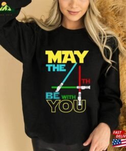May The Fourth Be With You Shirts Star Wars Movie Family Vacation 4Th Vacay Mode Shirt Classic Sweatshirt