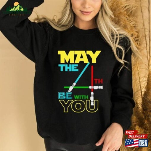 May The Fourth Be With You Shirts Star Wars Movie Family Vacation 4Th Vacay Mode Shirt Classic Sweatshirt