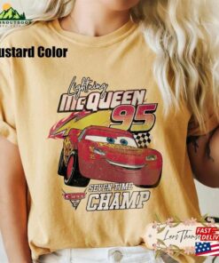 Mcqueen Comfort Colors Shirt Lightning Disney Cars Hoodie Classic