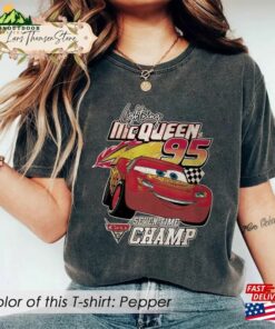 Mcqueen Comfort Colors Shirt Lightning Disney Cars Hoodie Classic 4