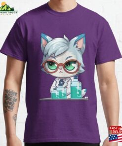 Meowcrowbiologist Cute Cat Biology Teacher Classic T-Shirt Hoodie Sweatshirt