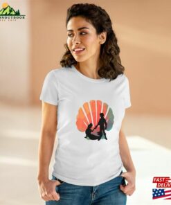 Mermaid And Prince Soft Cotton Ladies T Shirt Under The Sea Favorite Hot New Colorful Unisex 3