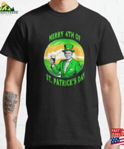 Merry 4Th Of St Patrick’s Day Joe Biden Leprechaun Classic T-Shirt Hoodie
