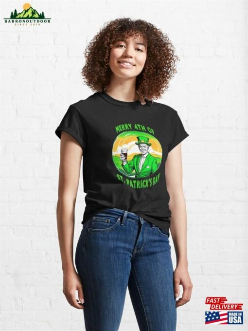 Merry 4Th Of St Patrick’s Day Joe Biden Leprechaun Classic T-Shirt Hoodie