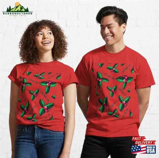 Merry Christmas Berries Pattern T-Shirt Sweatshirt