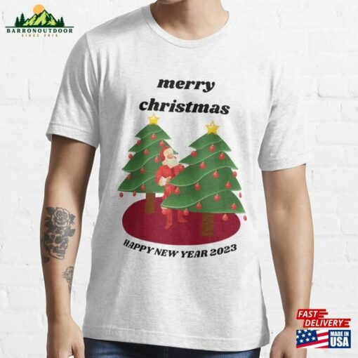 Merry Christmas Happy New Year 2023 Essential T-Shirt Classic