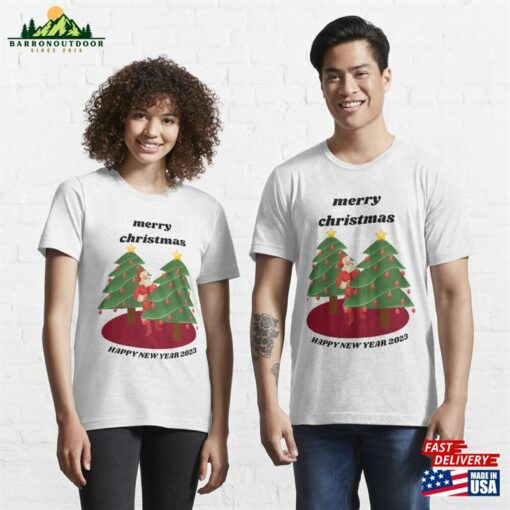 Merry Christmas Happy New Year 2023 Essential T-Shirt Classic