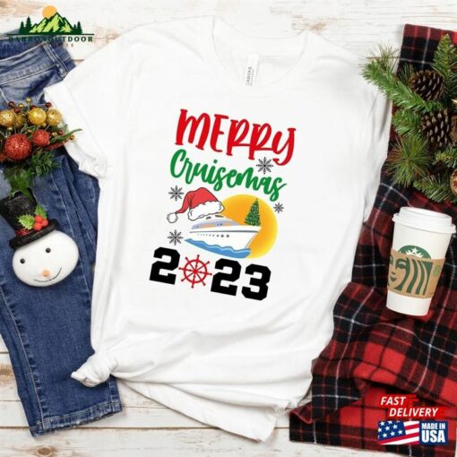 Merry Cruisemas Family Christmas 2023 Shirts Cruisin Crew T-Shirt Cruise Ship Vacation Hoodie Sweatshirt