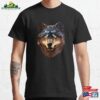 Metallic Cyber Wolf Classic T-Shirt Hoodie