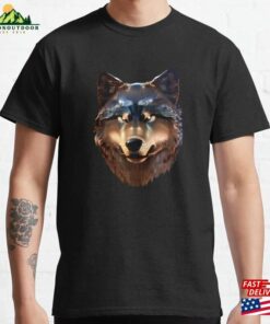 Metallic Cyber Wolf Classic T-Shirt Hoodie