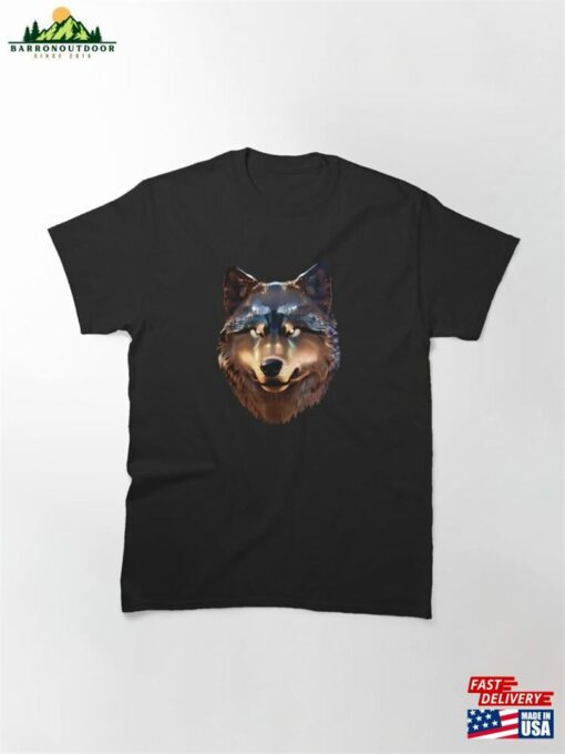 Metallic Cyber Wolf Classic T-Shirt Hoodie