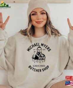 Michael Myers Sublimation Shirt E37 Horror Movie Hoodie T-Shirt