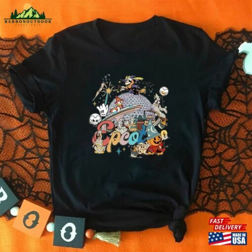 Mickey And Friends Skeleton Halloween Shirt Vintage Party T-Shirt Hoodie