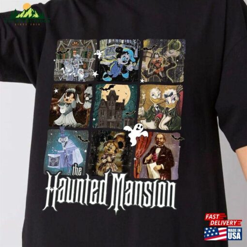 Mickey Friends Haunted Mansion Halloween Shirt 2023 Disneyland Party Hoodie Sweatshirt