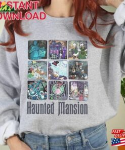 Mickey Friends Haunted Mansion Halloween Sublimation Design Png T-Shirt Hoodie