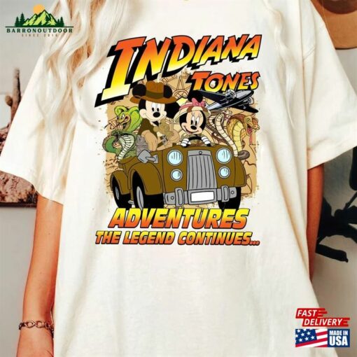 Mickey Minnie Disney Indiana Jones Shirt 2023 Ride Adventure Unisex Sweatshirt