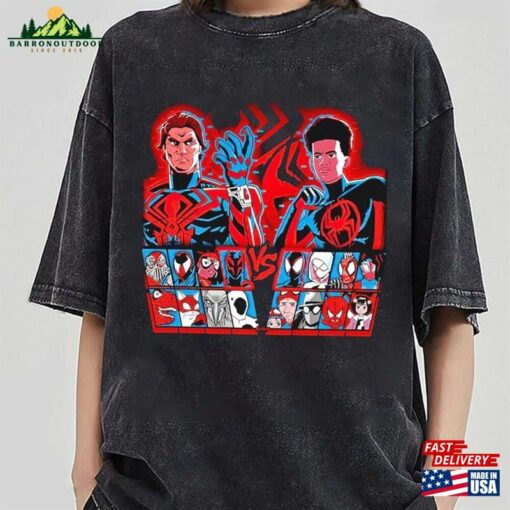 Miguel O’Hara Vs Miles Morales X Street Fighter Game Shirt Spiderman T-Shirt Hoodie