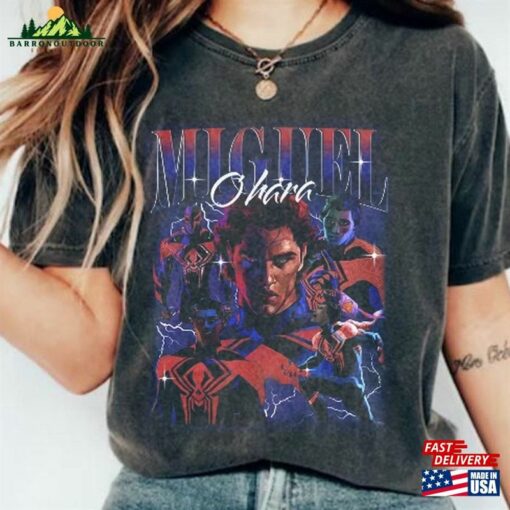 Miguel O’hara Vintage Shirt Across The Spiderverse Unisex Hoodie