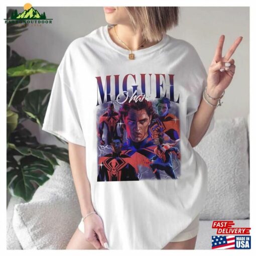 Miguel O’hara Vintage T-Shirt Spider Hoodie Classic