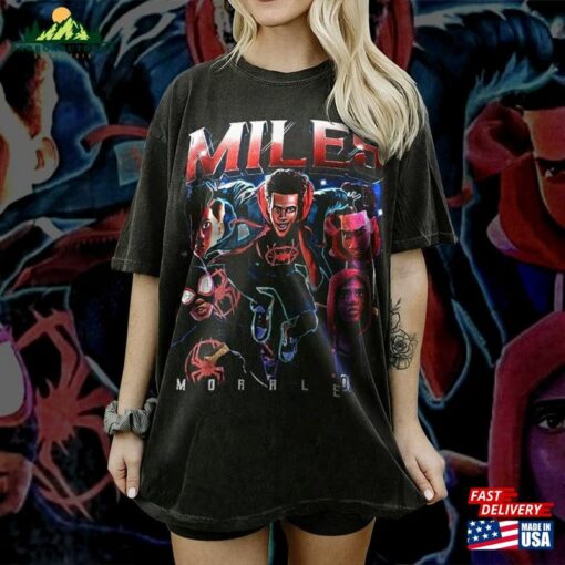 Miles Morales 90S Vintage Tees T-Shirt Spider Classic Unisex