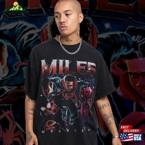 Miles Morales 90S Vintage Tees T-Shirt Spider Classic Unisex