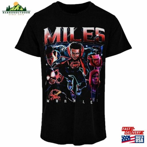 Miles Morales 90S Vintage Tees T-Shirt Spider Classic Unisex