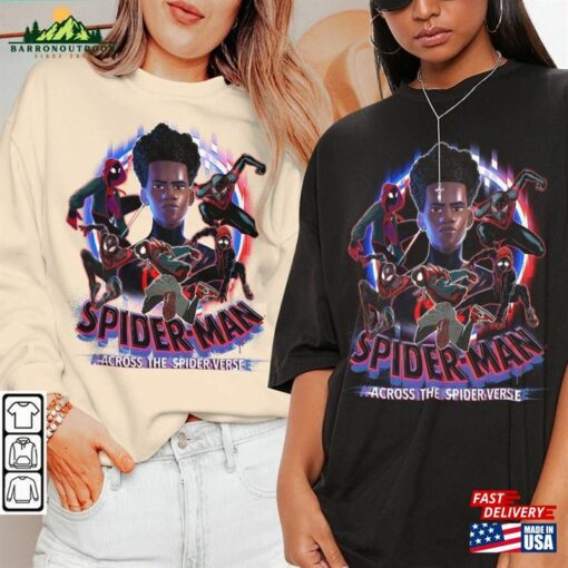 Miles Morales Movie Shirt K16 Spiderman 2023 Across The Spider Verse Sweatshirt Classic Hoodie