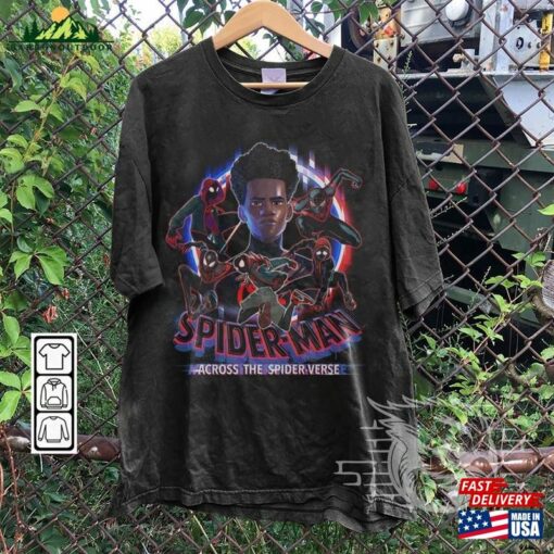 Miles Morales Movie Shirt K16 Spiderman 2023 Across The Spider Verse Sweatshirt Classic Hoodie