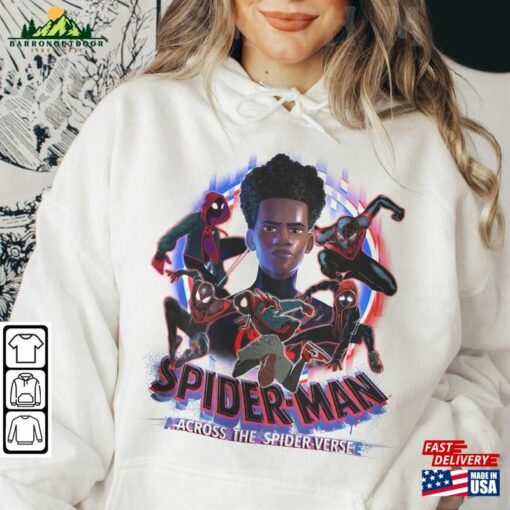 Miles Morales Movie Shirt K16 Spiderman 2023 Across The Spider Verse Sweatshirt Classic Hoodie