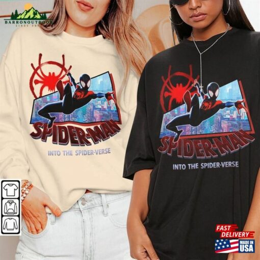 Miles Morales Movie Shirt K18 Spiderman 2023 Across The Spider Verse Sweatshirt Hoodie