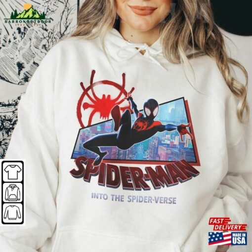 Miles Morales Movie Shirt K18 Spiderman 2023 Across The Spider Verse Sweatshirt Hoodie