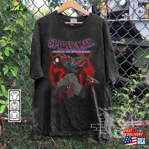 Miles Morales Movie Shirt K4 Spiderman 2023 Across The Spider Verse Sweatshirt Classic